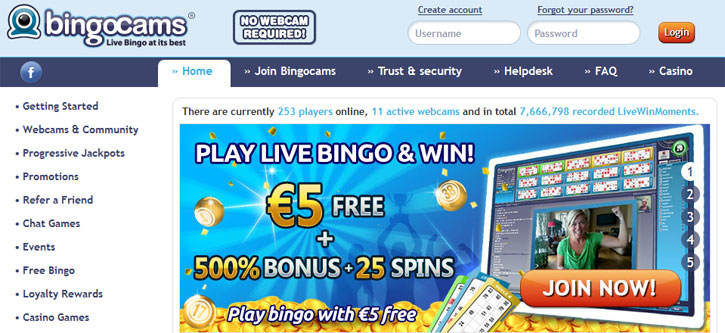 BingoCams, samen bingo spelen via de webcam
